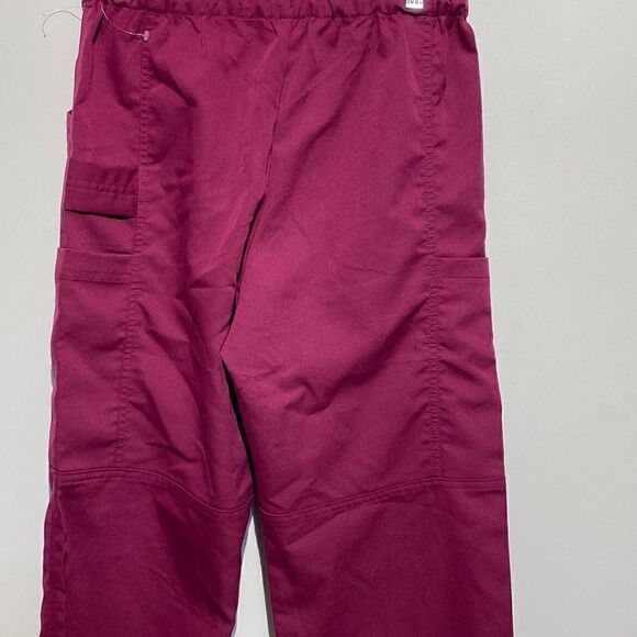 Carhartt Women's Elastic Waist Scrub Pants In Magenta Size XS - Picture 4 of 8